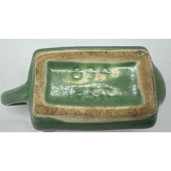 Vintage 1940's USA Pottery Creamer & Sugar Green 893 And 894 - Picture 9 of 10